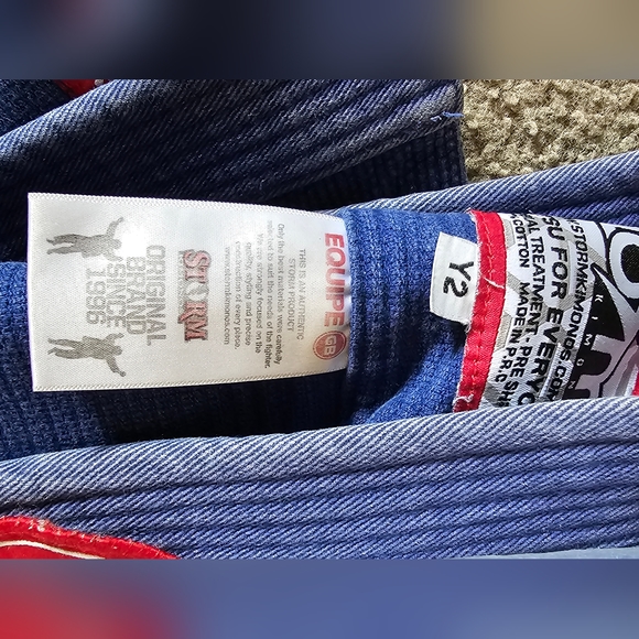 Gracie Barra Youth Y2 Brazilian Jujitsu Jacket Gi Blazer with Belt and Patches - Picture 3 of 12